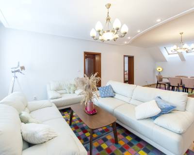 Nice, color 3bdr apt in family house 185 m2, terrace, parking, cellar