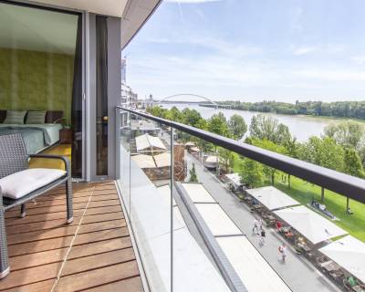 SOLD 1-bdr apartment, Danube view, Eurovea, 56m2, Loggia, Parking